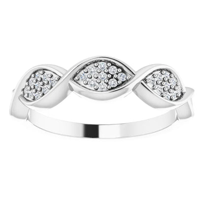 Moissanite Anniversary Band