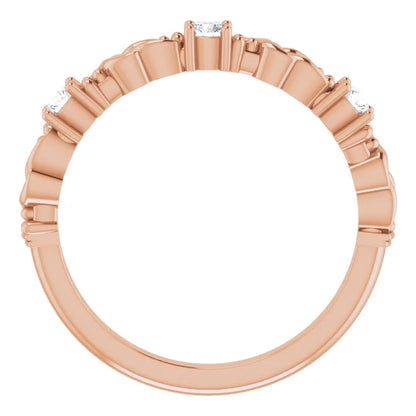 Moissanite Anniversary Band