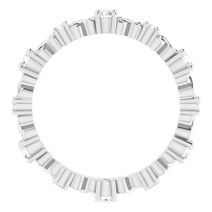 Moissanite Anniversary Band