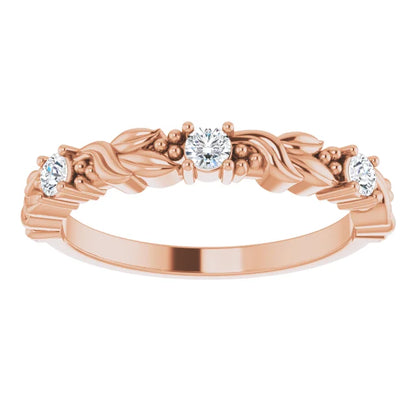 Moissanite Anniversary Band