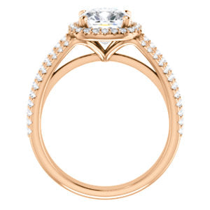 Cushion Halo Style Engagement Ring