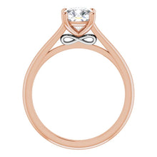 Four Claw Cushion Solitaire Engagement Ring
