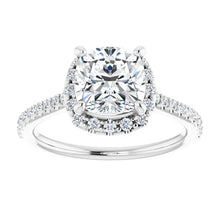 Cushion Halo Style Engagement Ring