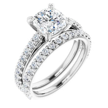 Cushion Claw Set Style Engagement Ring