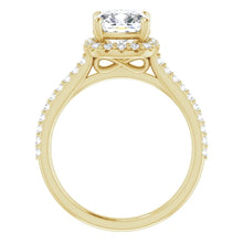 Cushion Halo Style Engagement Ring