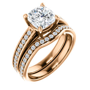 Cushion Claw Set Style Engagement Ring - I Heart Moissanites