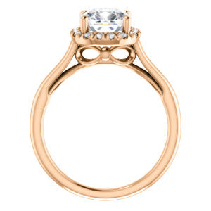 Cushion Halo Style Engagement Ring - I Heart Moissanites