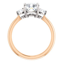Cushion Accent Engagement Ring - I Heart Moissanites