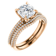 Cushion Claw Set Style Engagement Ring - I Heart Moissanites