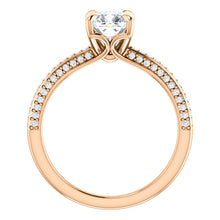 Cushion Claw Set Style Engagement Ring - I Heart Moissanites