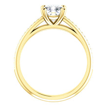 Cushion Claw Set Style Engagement Ring - I Heart Moissanites