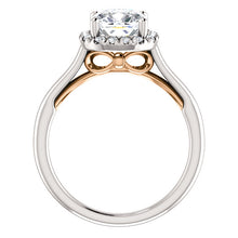 Cushion Halo Style Engagement Ring - I Heart Moissanites