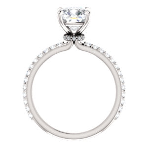 Cushion Claw Set Style Engagement Ring - I Heart Moissanites