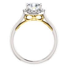 Cushion Halo Style Engagement Ring - I Heart Moissanites