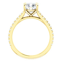 Cushion Claw Set Style Engagement Ring - I Heart Moissanites