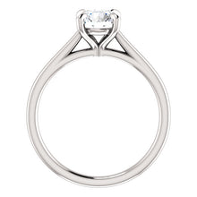 Four Claw Round Brilliant Solitaire Engagement Ring - I Heart Moissanites
