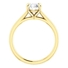 Four Claw Round Brilliant Solitaire Engagement Ring - I Heart Moissanites