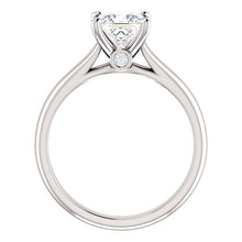 Four Claw Princess Solitaire Engagement Ring - I Heart Moissanites
