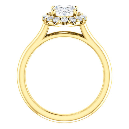 Oval Halo Style Engagement Ring - I Heart Moissanites