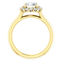 Round Halo Style Engagement Ring - I Heart Moissanites
