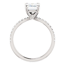 Emerald Claw Set Style Engagement Ring - I Heart Moissanites