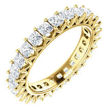 2.85ct Princess Moissanite Eternity Band