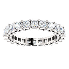 3.15ct Asscher Moissanite Eternity Band - I Heart Moissanites
