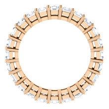 3.15ct Asscher Moissanite Eternity Band - I Heart Moissanites