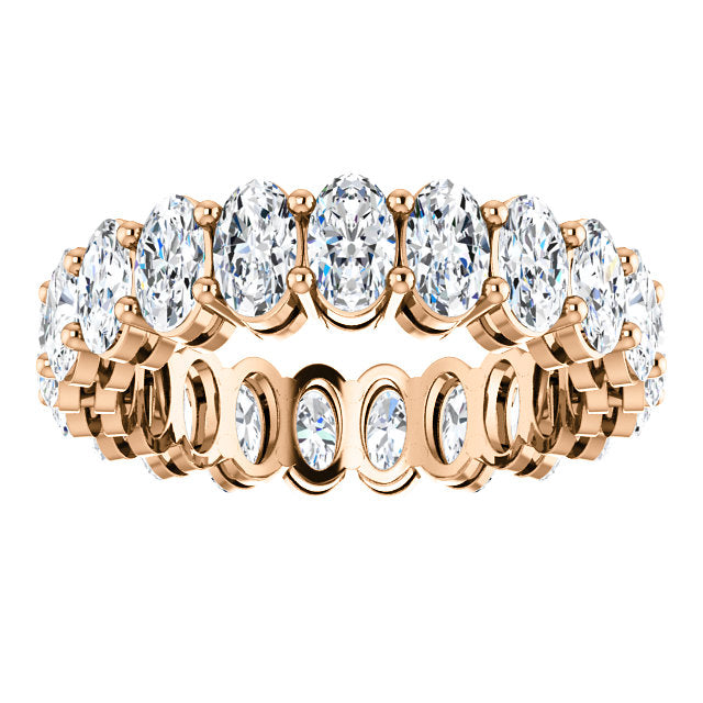 6.30ct Oval Moissanite Eternity Band - I Heart Moissanites