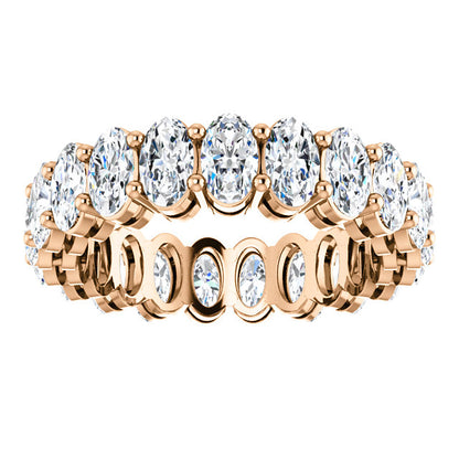 6.30ct Oval Moissanite Eternity Band - I Heart Moissanites