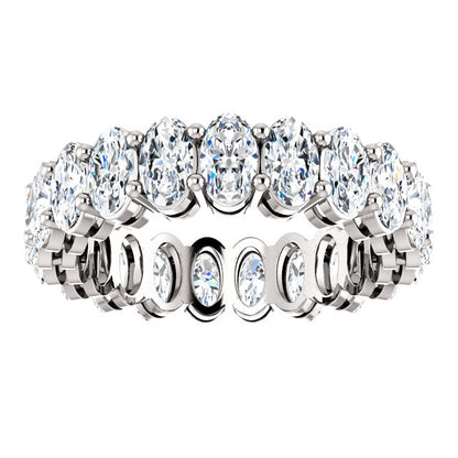 6.30ct Oval Moissanite Eternity Band - I Heart Moissanites