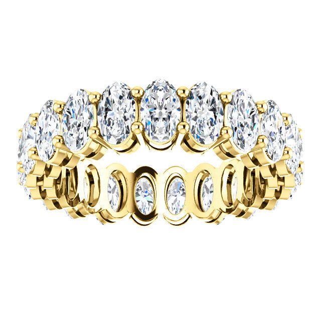 6.30ct Oval Moissanite Eternity Band - I Heart Moissanites