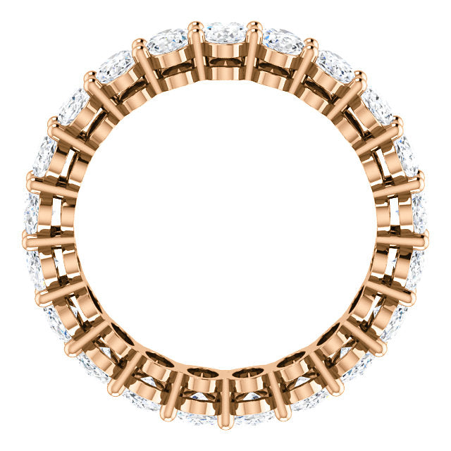 6.30ct Oval Moissanite Eternity Band - I Heart Moissanites