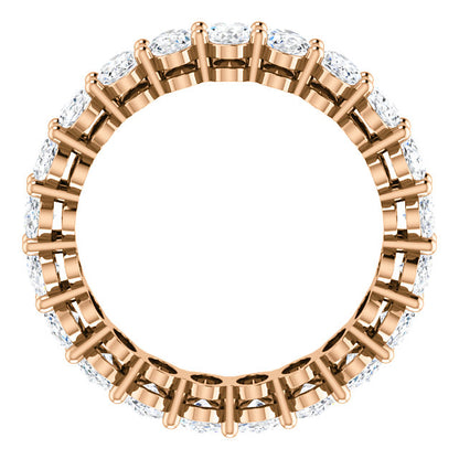 6.30ct Oval Moissanite Eternity Band - I Heart Moissanites