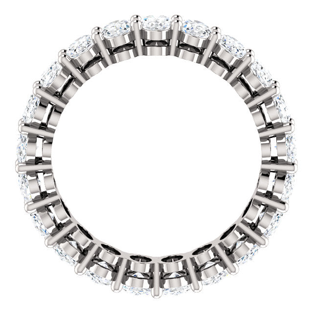 6.30ct Oval Moissanite Eternity Band - I Heart Moissanites