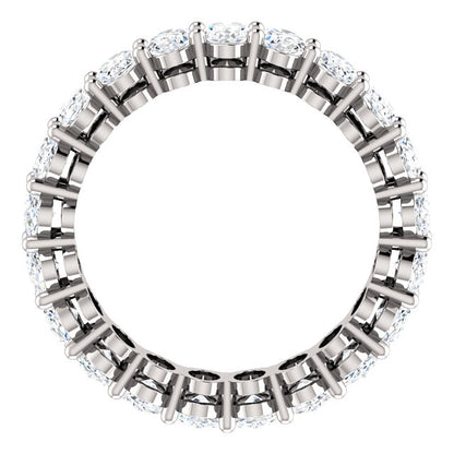 6.30ct Oval Moissanite Eternity Band - I Heart Moissanites