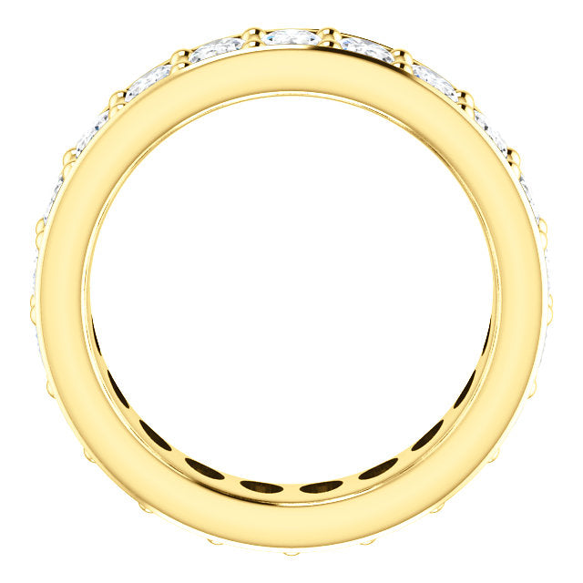 6.30ct Oval Channel Set Moissanite Eternity Band - I Heart Moissanites