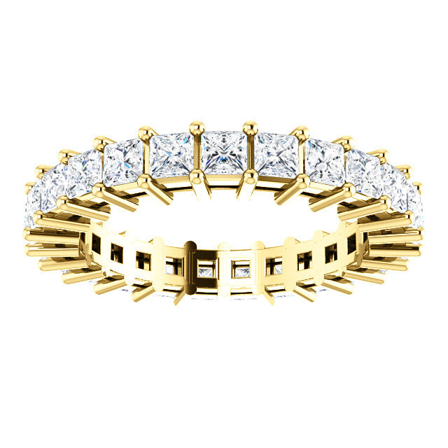 3.75ct Princess Moissanite Eternity Band - I Heart Moissanites