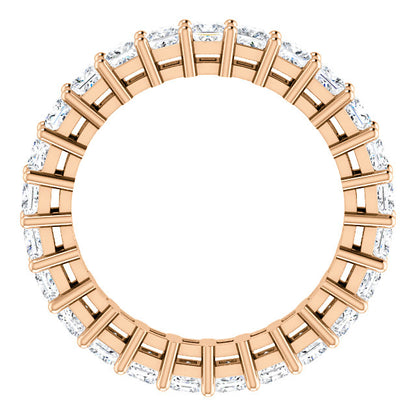 3.75ct Princess Moissanite Eternity Band - I Heart Moissanites