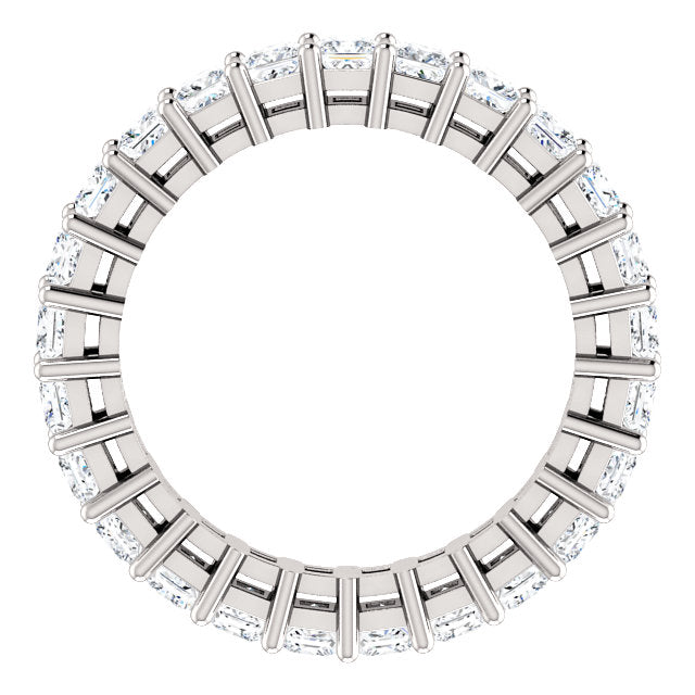 3.75ct Princess Moissanite Eternity Band - I Heart Moissanites