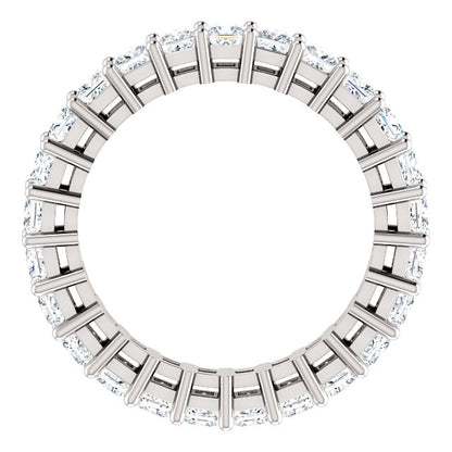3.75ct Princess Moissanite Eternity Band - I Heart Moissanites