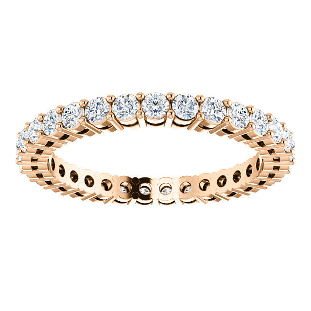 0.93ct Round Brilliant Moissanite Eternity Band - I Heart Moissanites