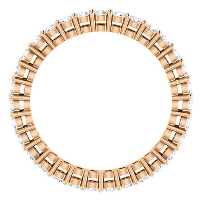 0.93ct Round Brilliant Moissanite Eternity Band - I Heart Moissanites