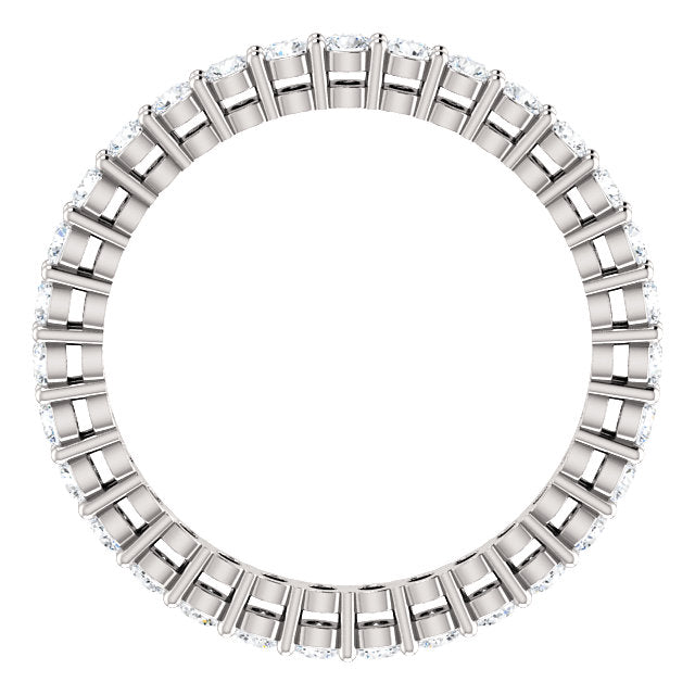 0.93ct Round Brilliant Moissanite Eternity Band - I Heart Moissanites