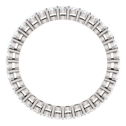 0.93ct Round Brilliant Moissanite Eternity Band - I Heart Moissanites