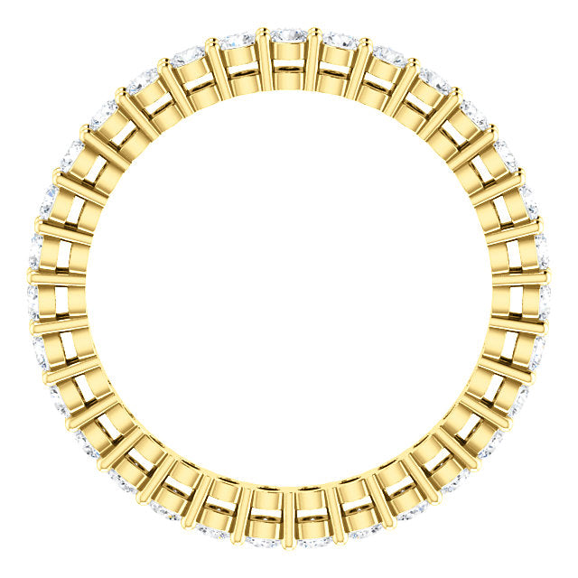 0.93ct Round Brilliant Moissanite Eternity Band - I Heart Moissanites