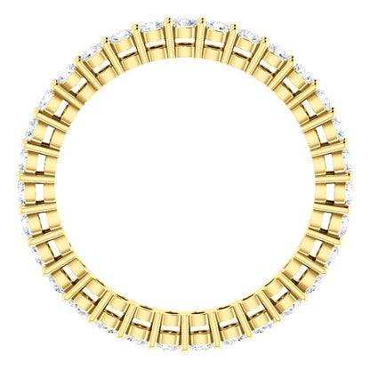 0.93ct Round Brilliant Moissanite Eternity Band - I Heart Moissanites