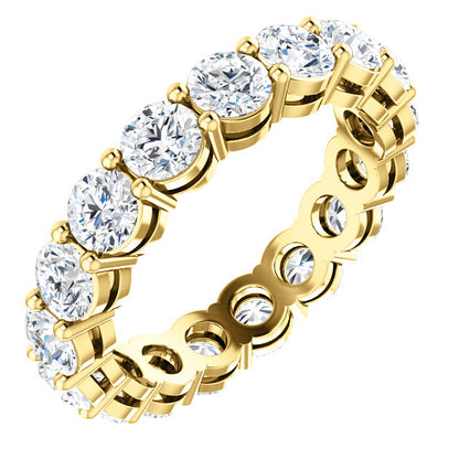 4.25ct Round Brilliant Moissanite Eternity Band - I Heart Moissanites