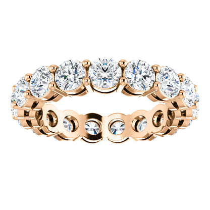 4.25ct Round Brilliant Moissanite Eternity Band - I Heart Moissanites