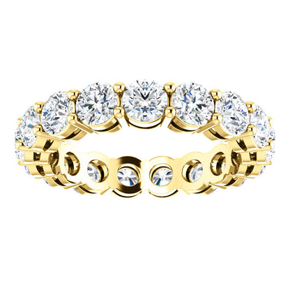 4.25ct Round Brilliant Moissanite Eternity Band - I Heart Moissanites